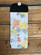 Yellow and Orange Floral Hand Towel