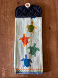 Solid Blue Turtles Hand Towel