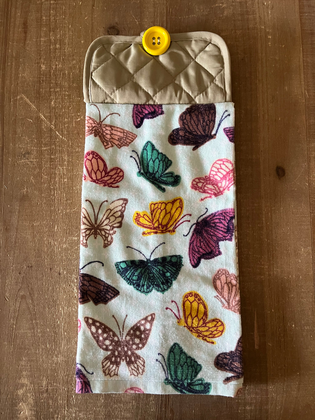 Butterflies Light Blue Hand Towel