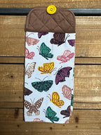 Butterflies White Hand Towel