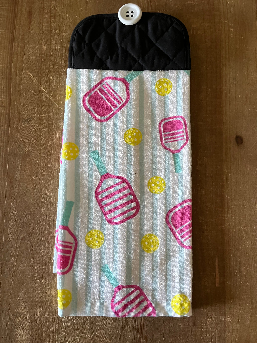Pickleball Racket and Ball Hand Towel