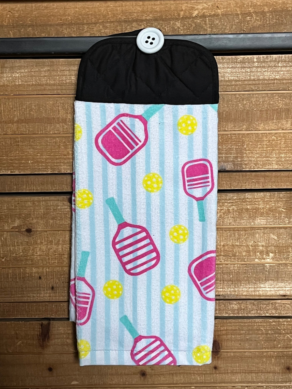 Pickleball Racket and Ball Hand Towel