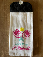 Let's Play Pickleball Hand Towel
