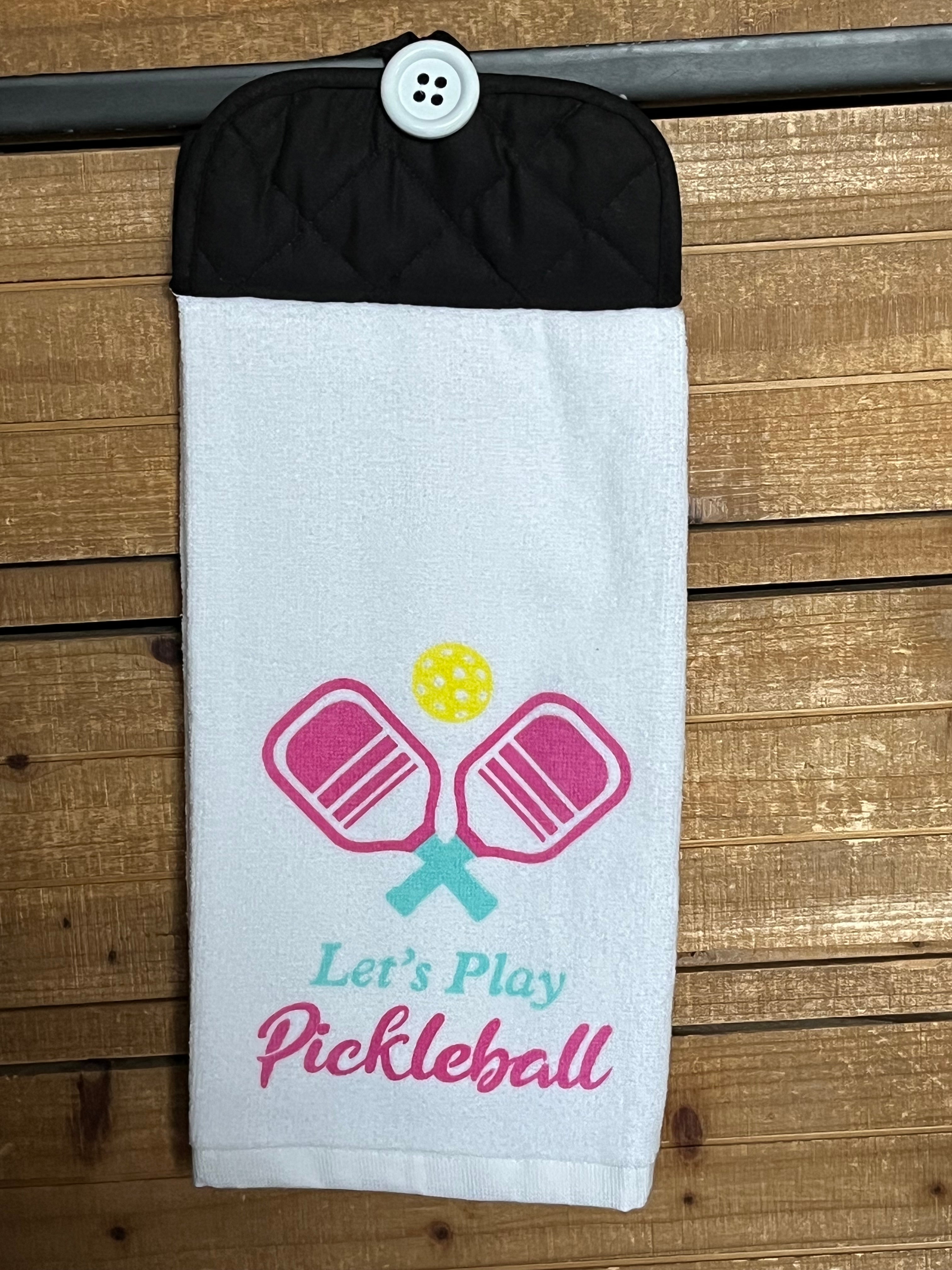 Let's Play Pickleball Hand Towel