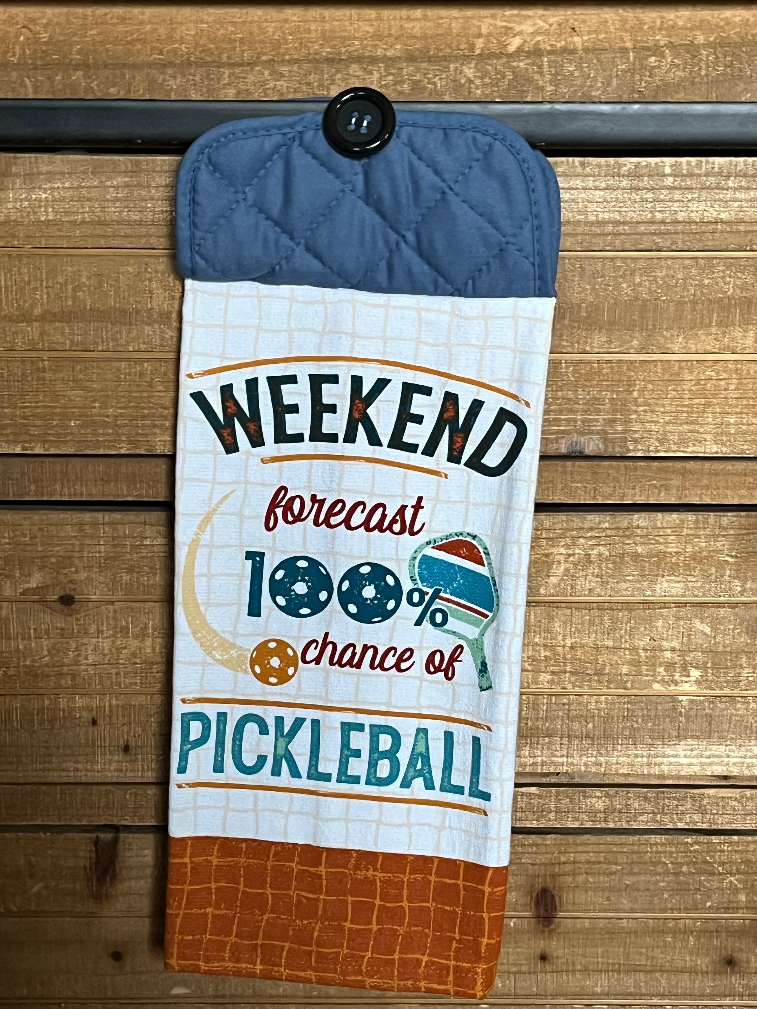 Weekend Forecast Pickleball Hand Towel