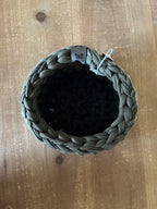 Irish Countryside: Large Crocheted Storage Basket