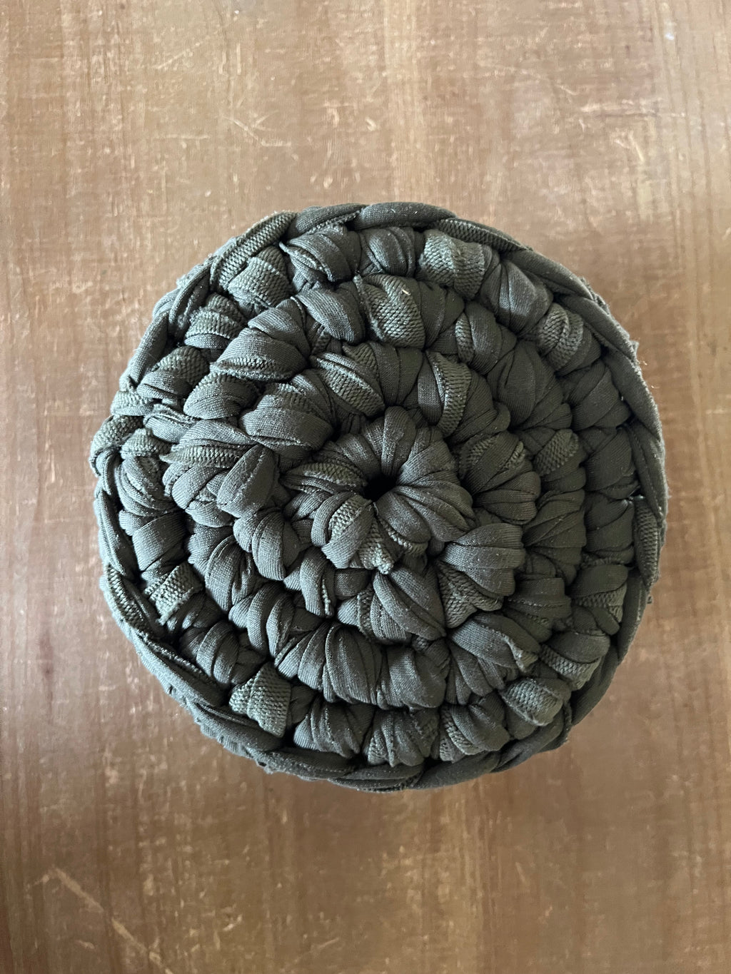 Irish Countryside: Large Crocheted Storage Basket