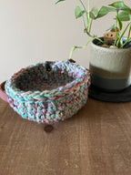 Burano Island: Crocheted Storage Basket