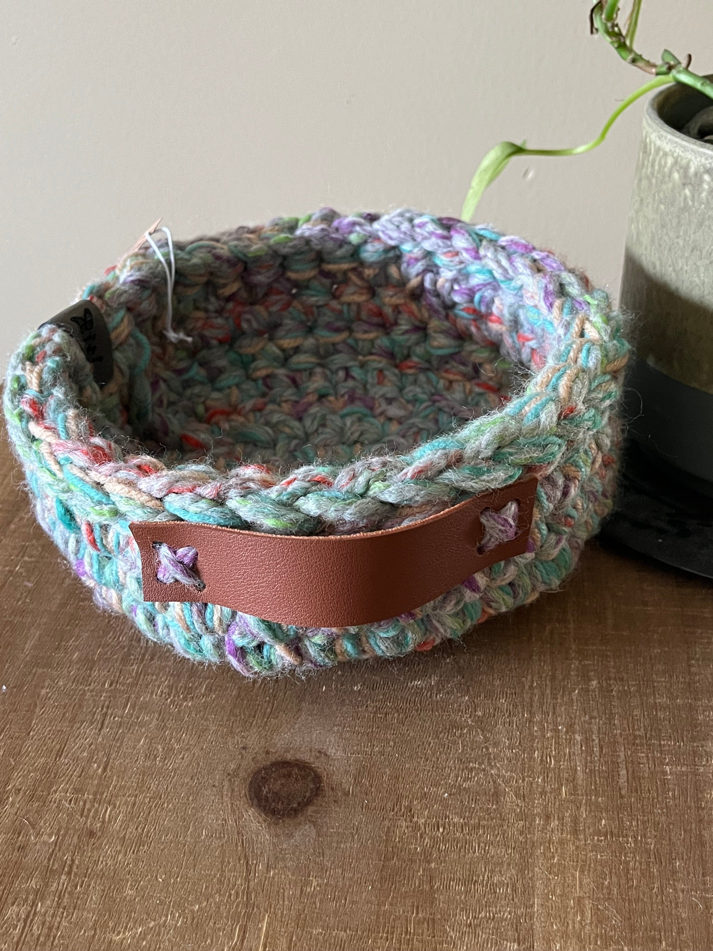 Burano Island: Crocheted Storage Basket