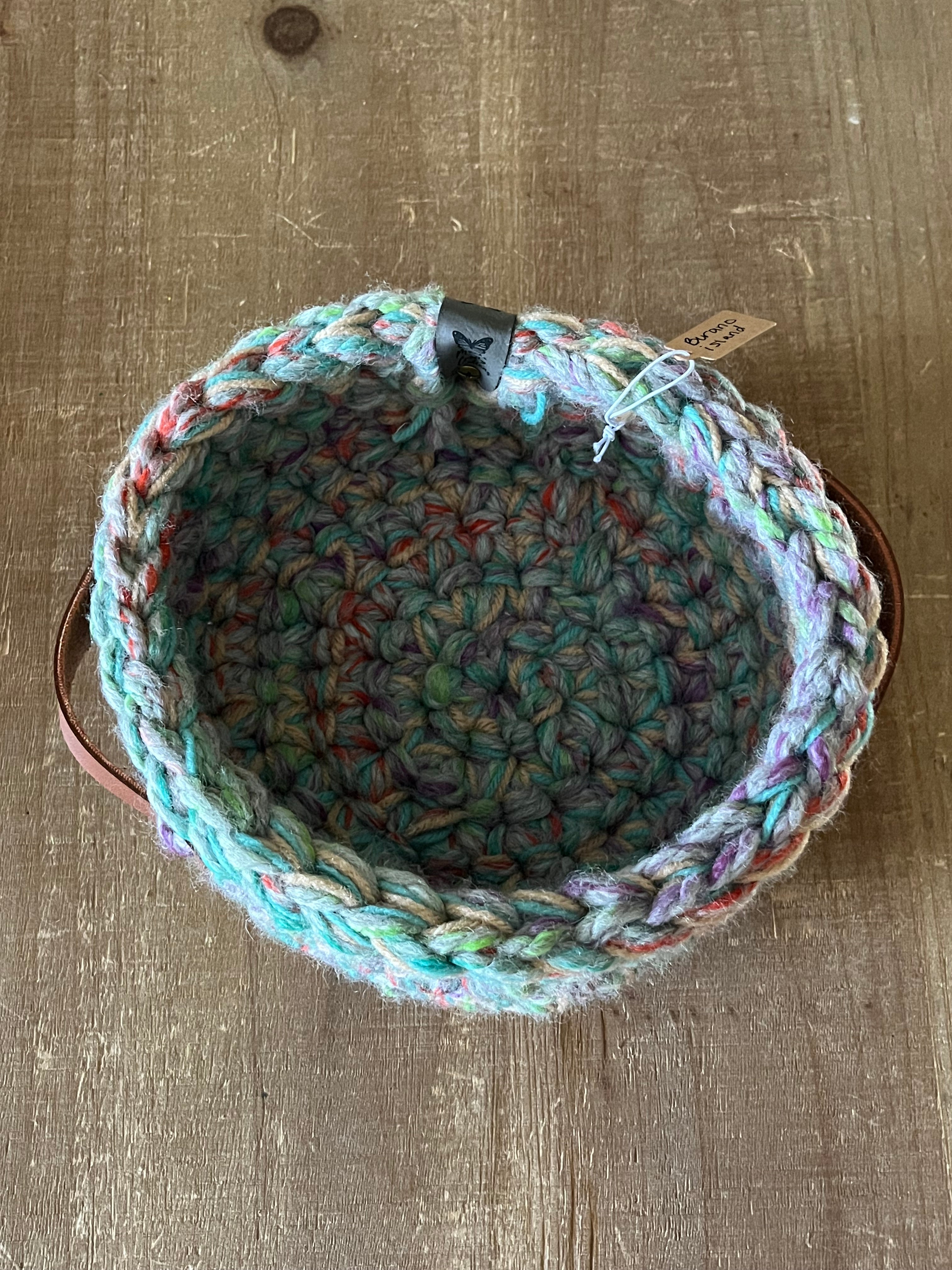 Burano Island: Crocheted Storage Basket