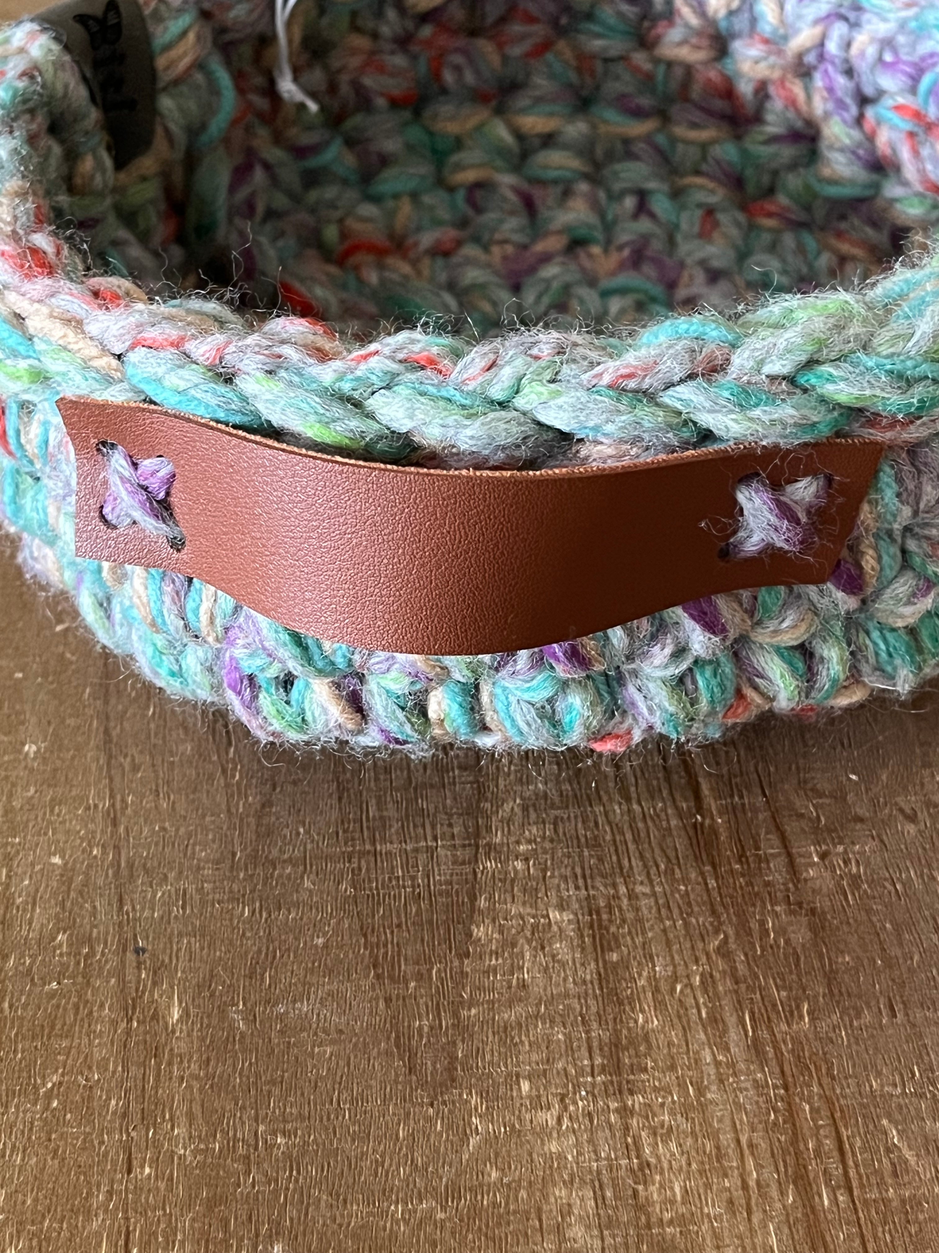 Burano Island: Crocheted Storage Basket