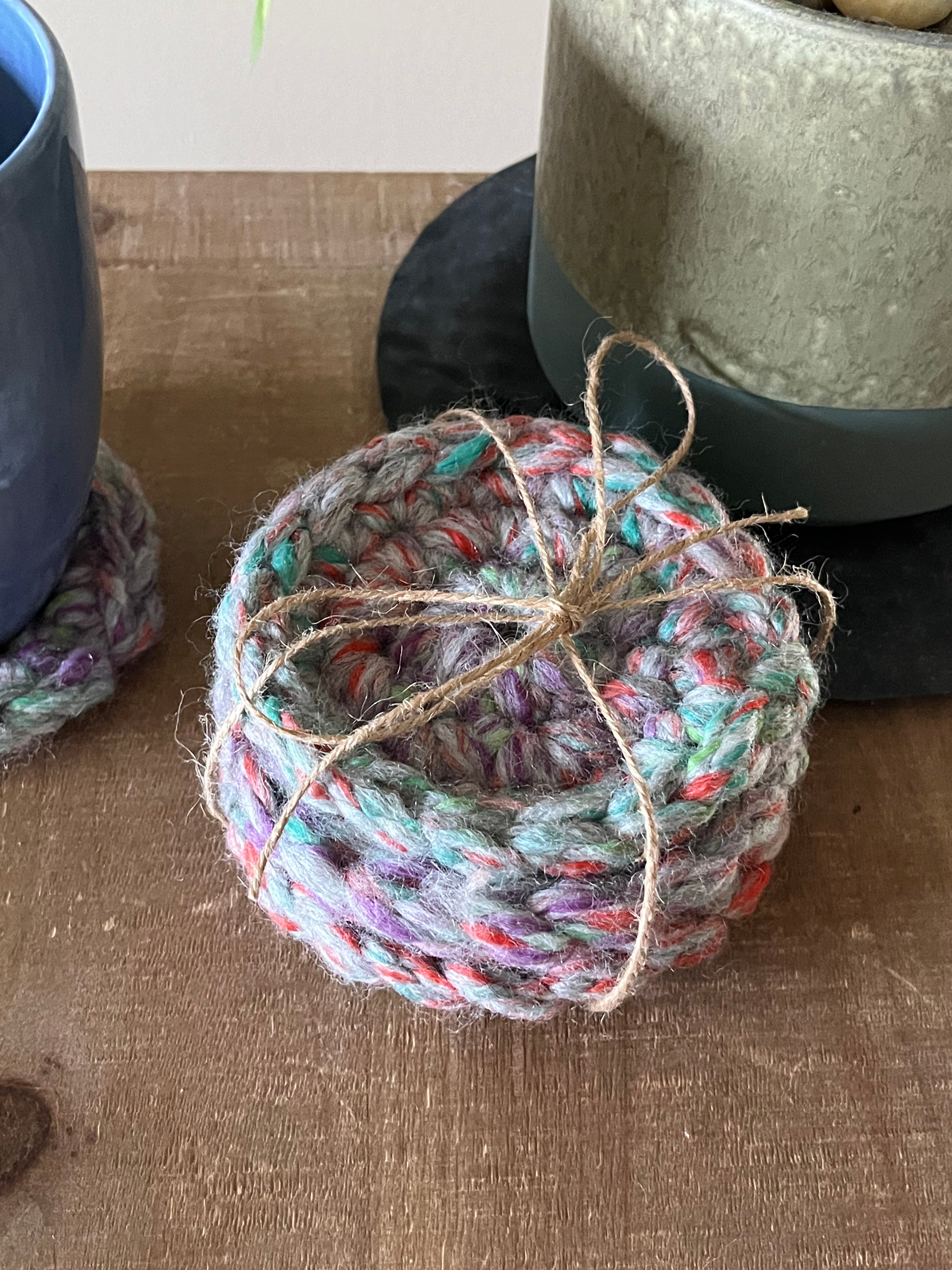 Amsterdam: Crocheted Coaster Set