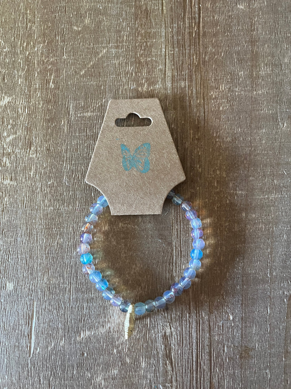 Aquamarine Ink Patterned Bracelet