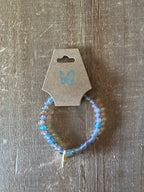 Aquamarine Ink Patterned Bracelet