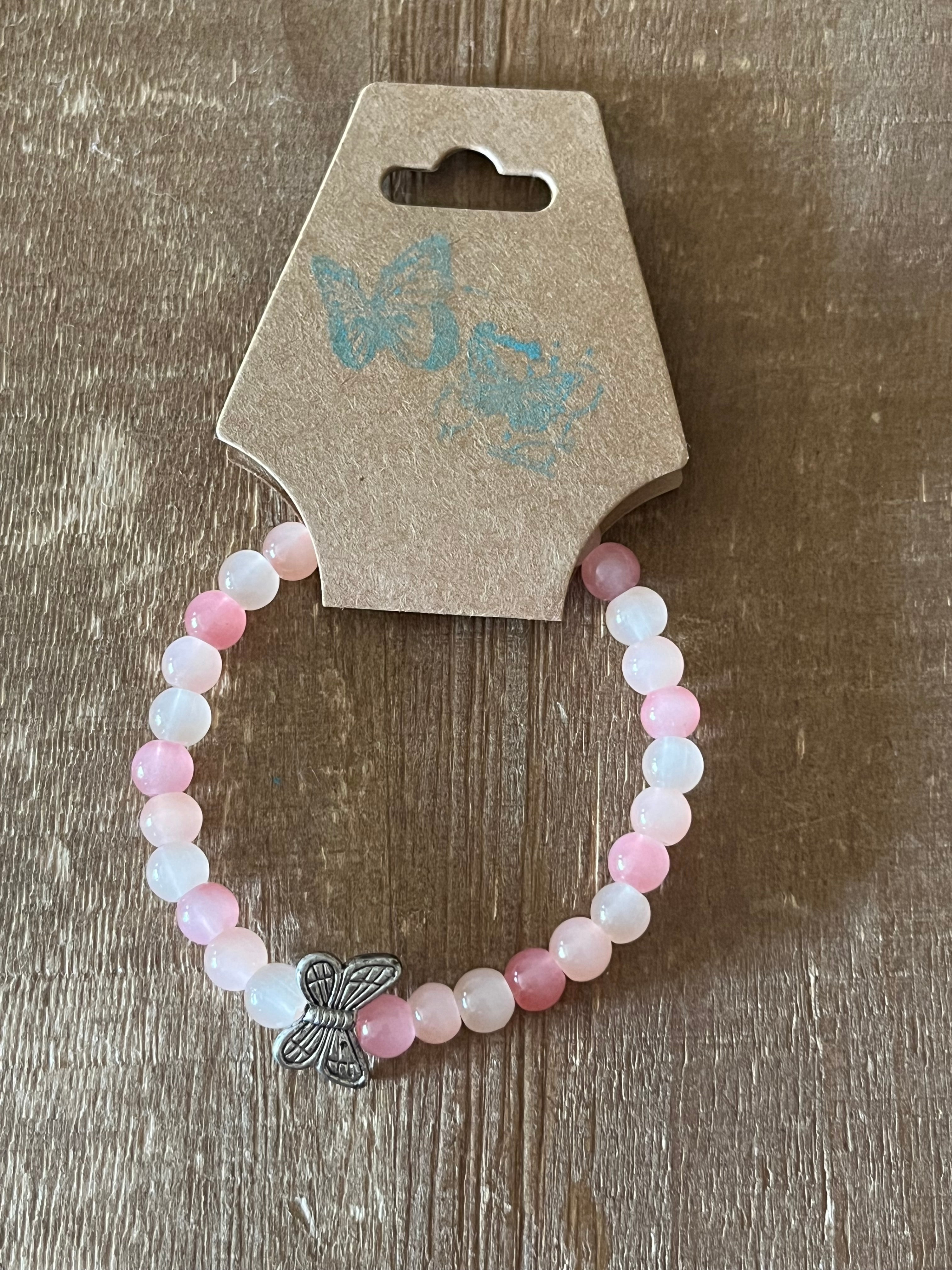 Pink Butterfly Bracelet