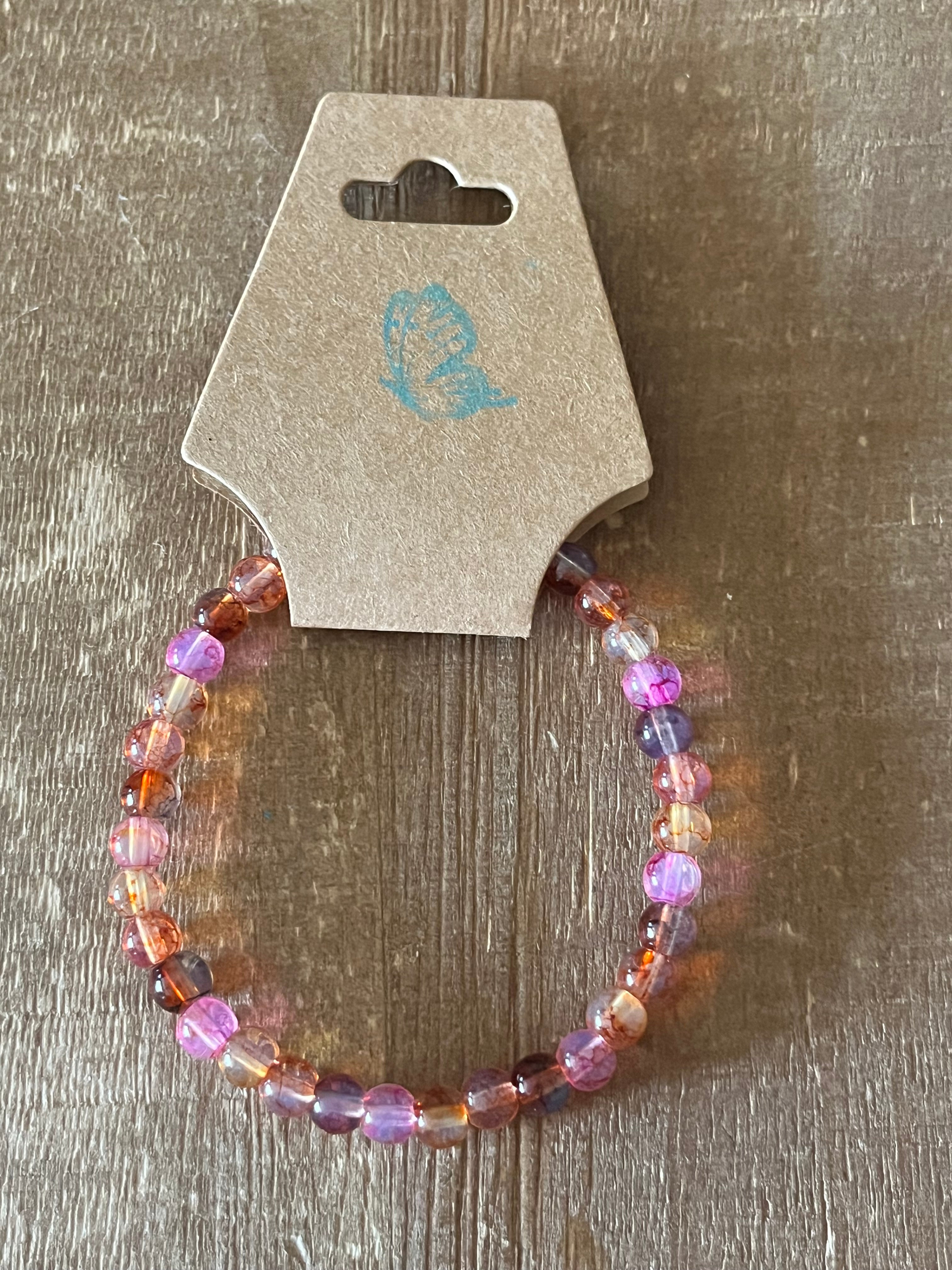 Summer Sunset Ink Patterned Bracelet