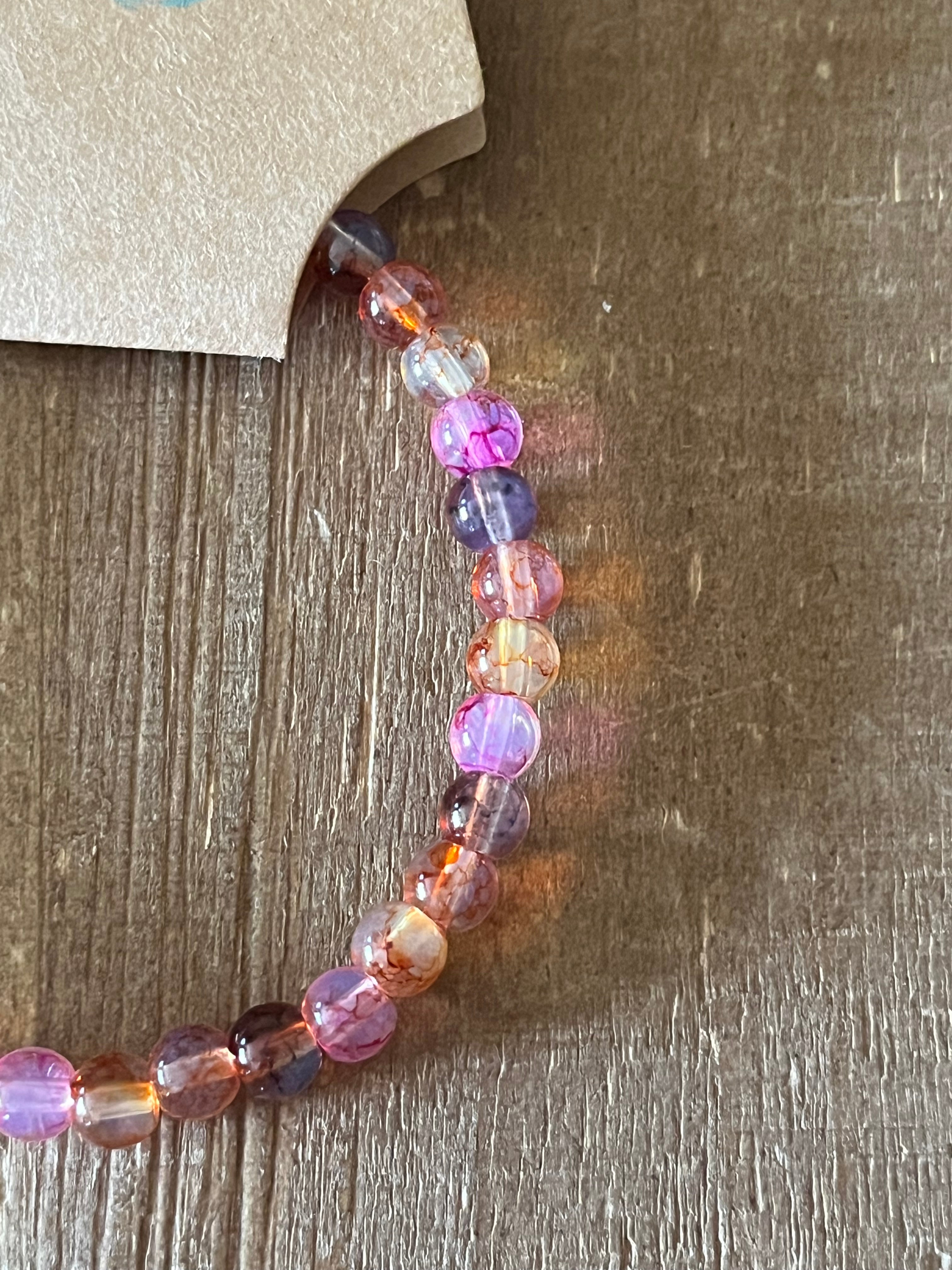 Summer Sunset Ink Patterned Bracelet