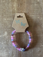 Pink and Purple Butterfly Bracelet