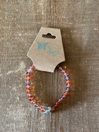 Red Butterfly Ink Patterned Bracelet