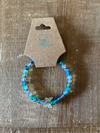 Blue Butterfly Ink Patterned Bracelet
