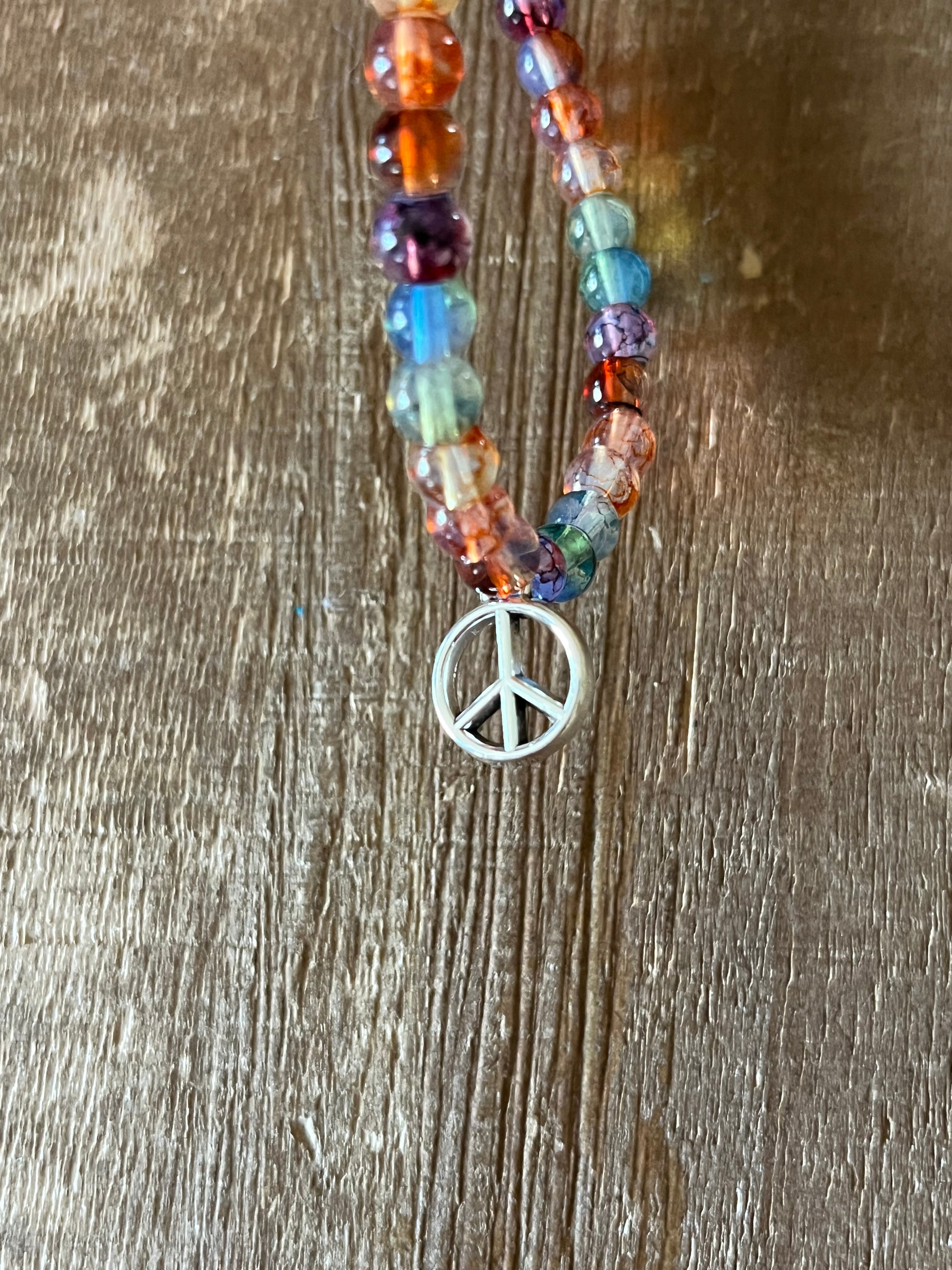 Rainbow Peace Bracelet