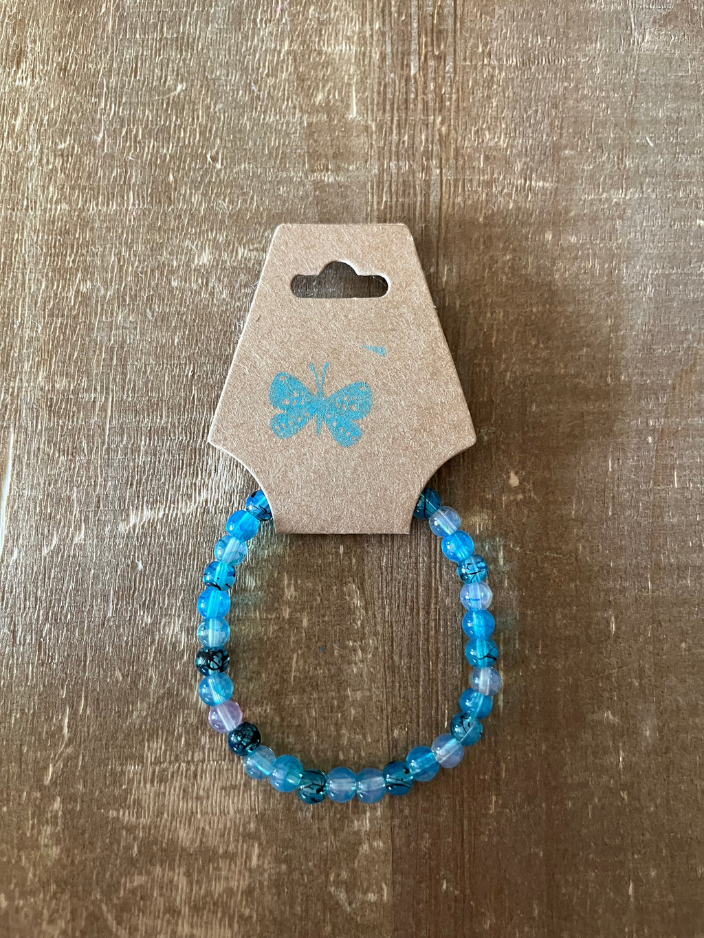 Blue Ink Patterned Bracelet