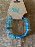 Blue Ink Patterned Bracelet