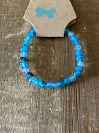 Blue Ink Patterned Bracelet