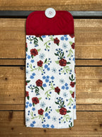 Red White and Blue Floral Hand Towel