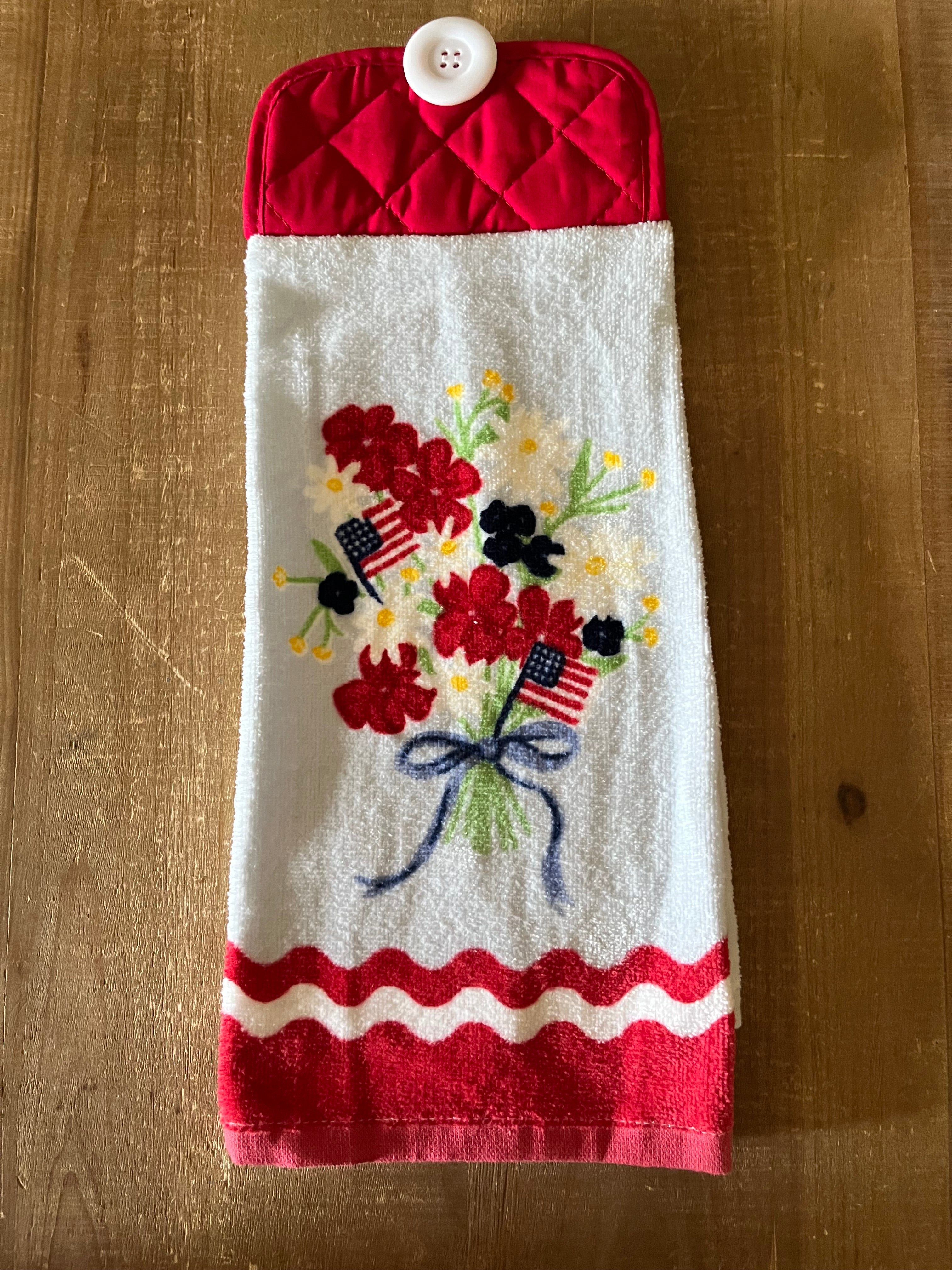Patriotic Bouquet Hand Towel