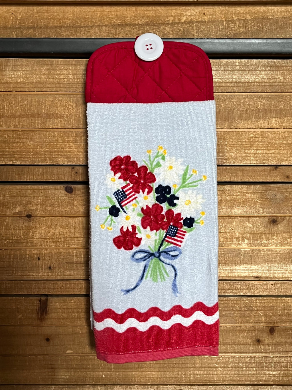 Patriotic Bouquet Hand Towel