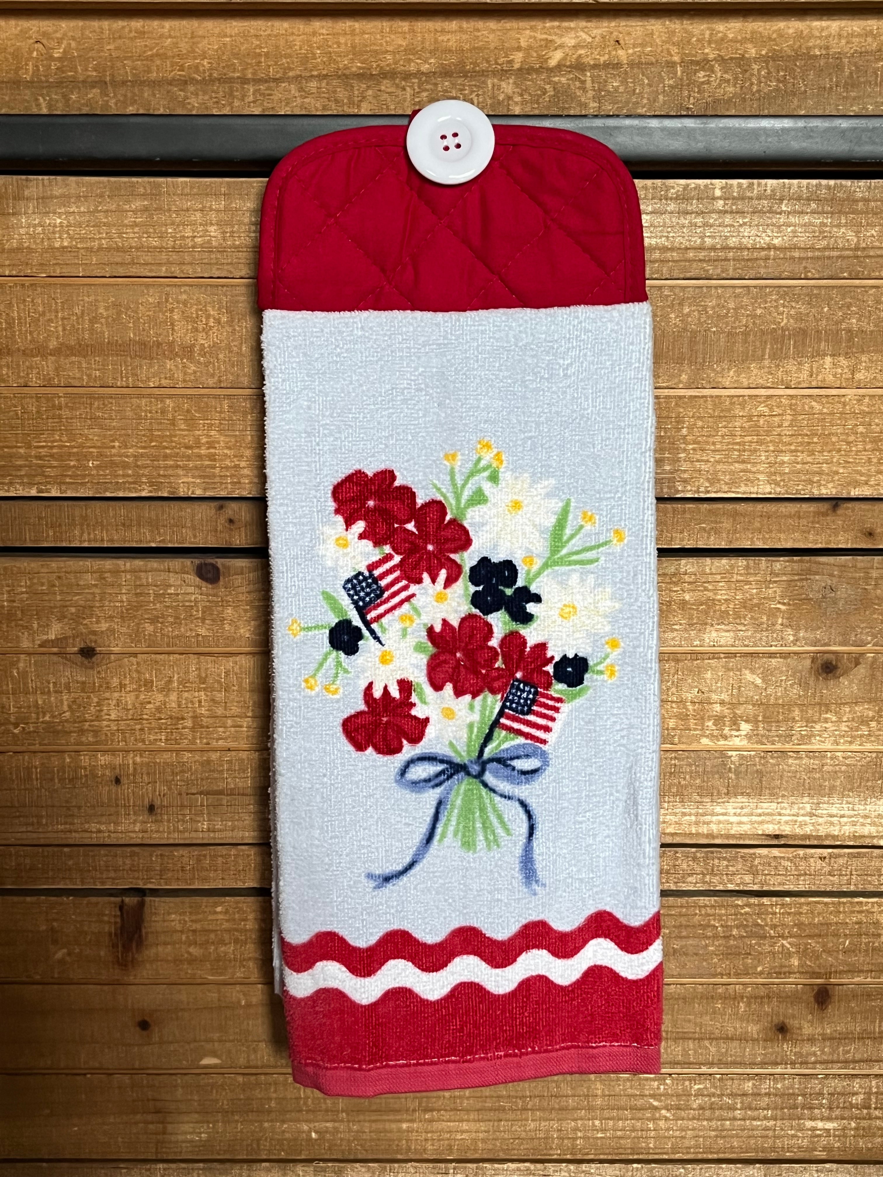 Patriotic Bouquet Hand Towel