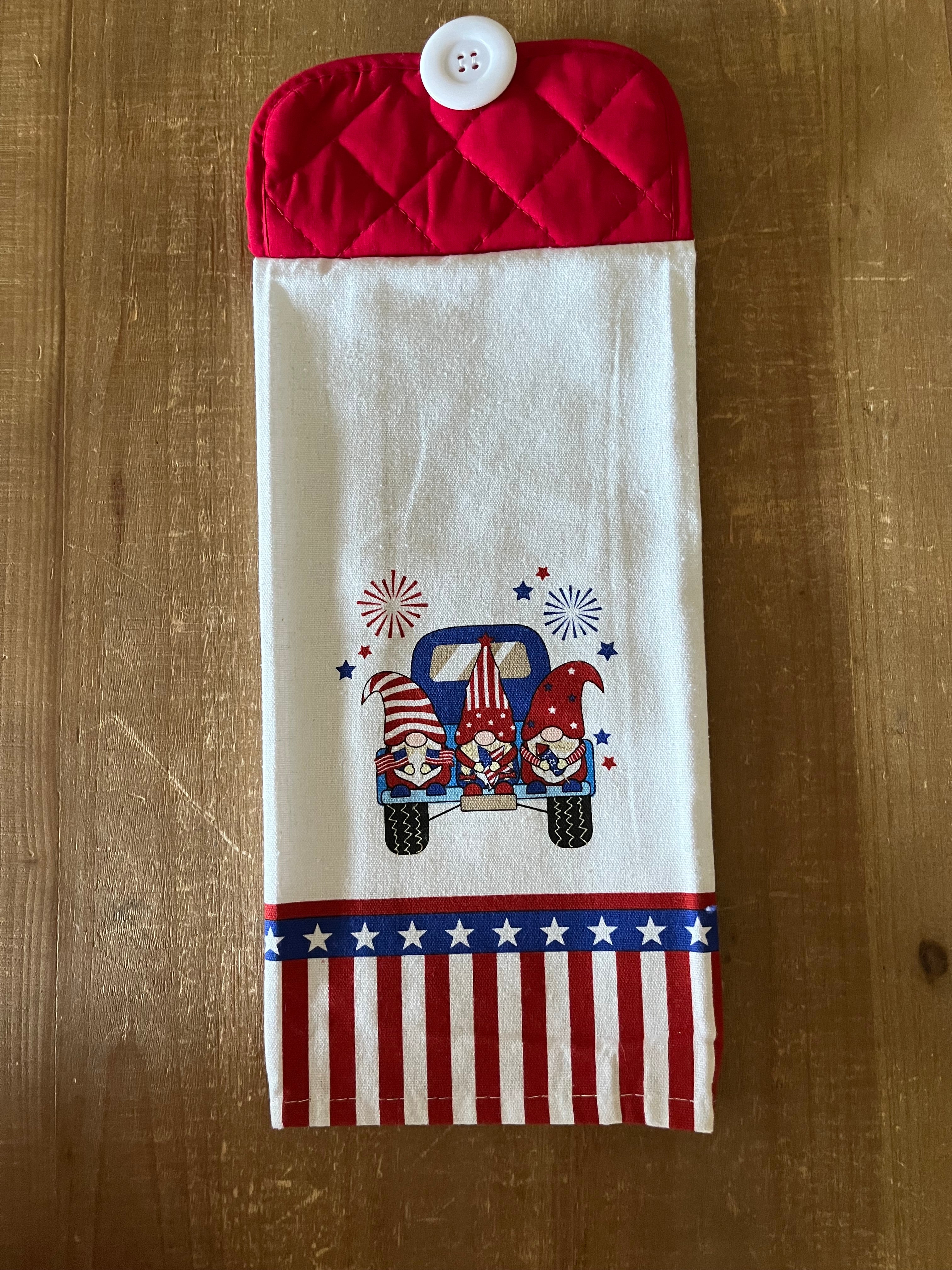 Fourth of July Gnome Hand Towel