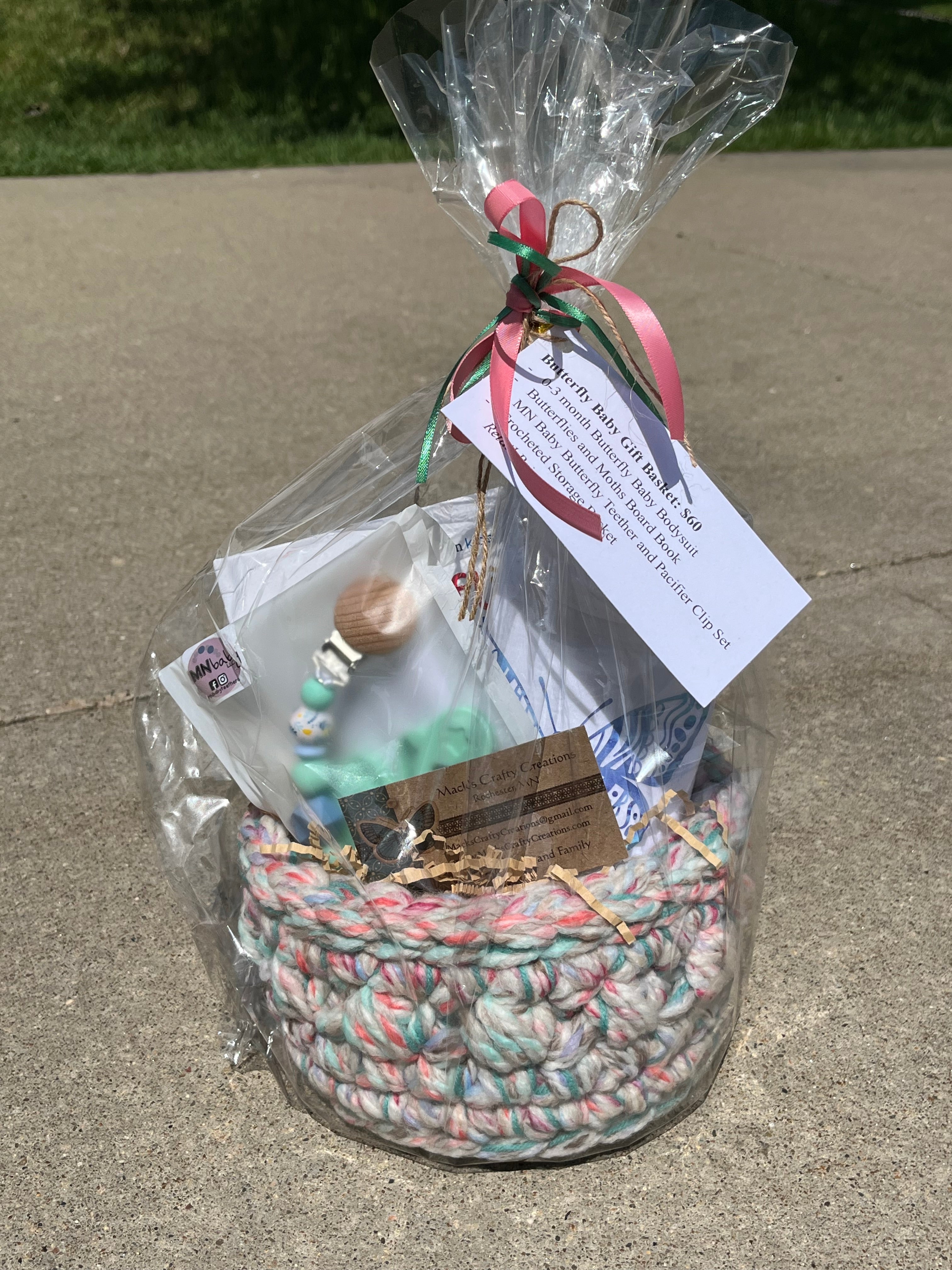 Butterfly Baby Gift Basket