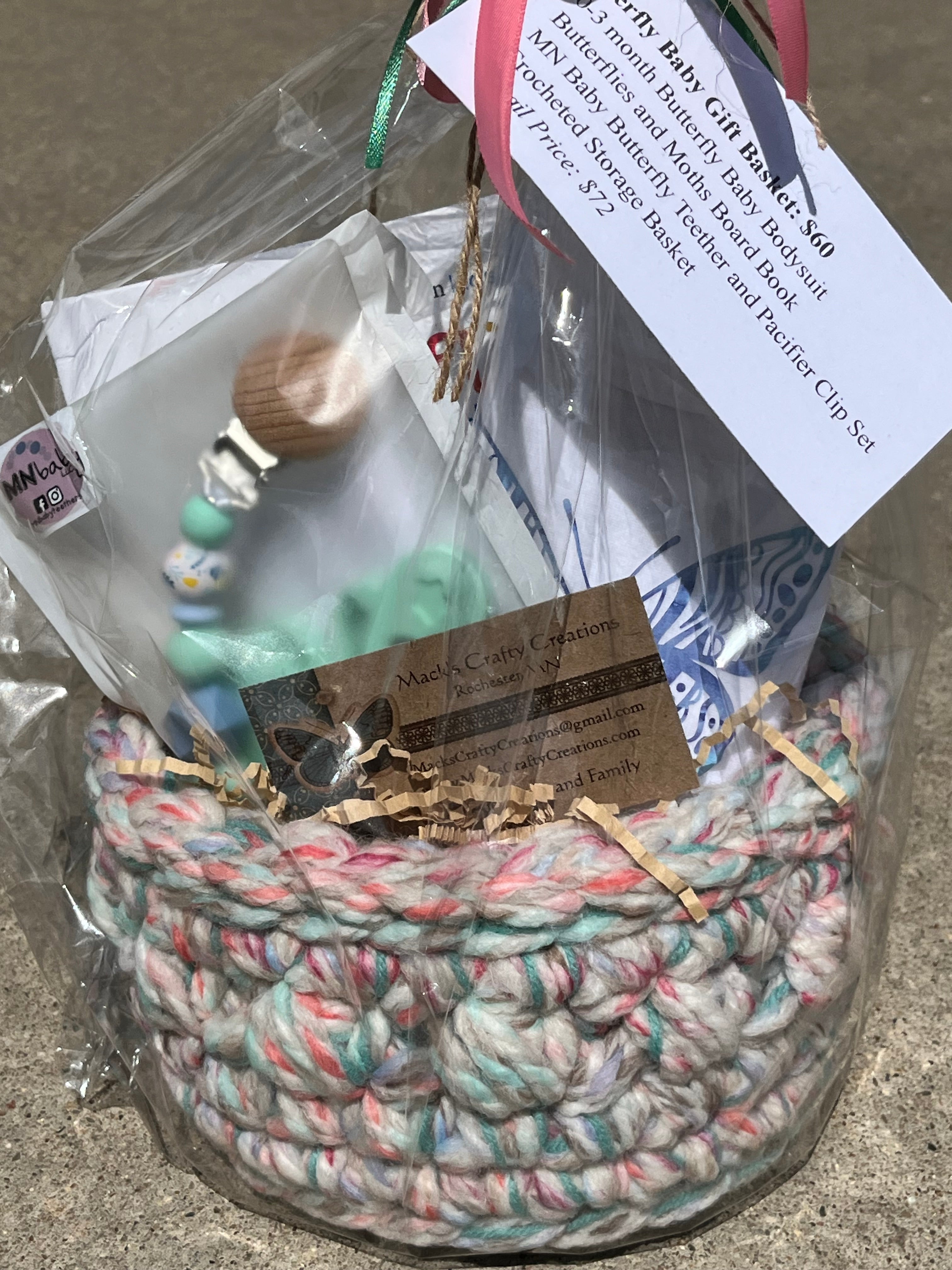 Butterfly Baby Gift Basket