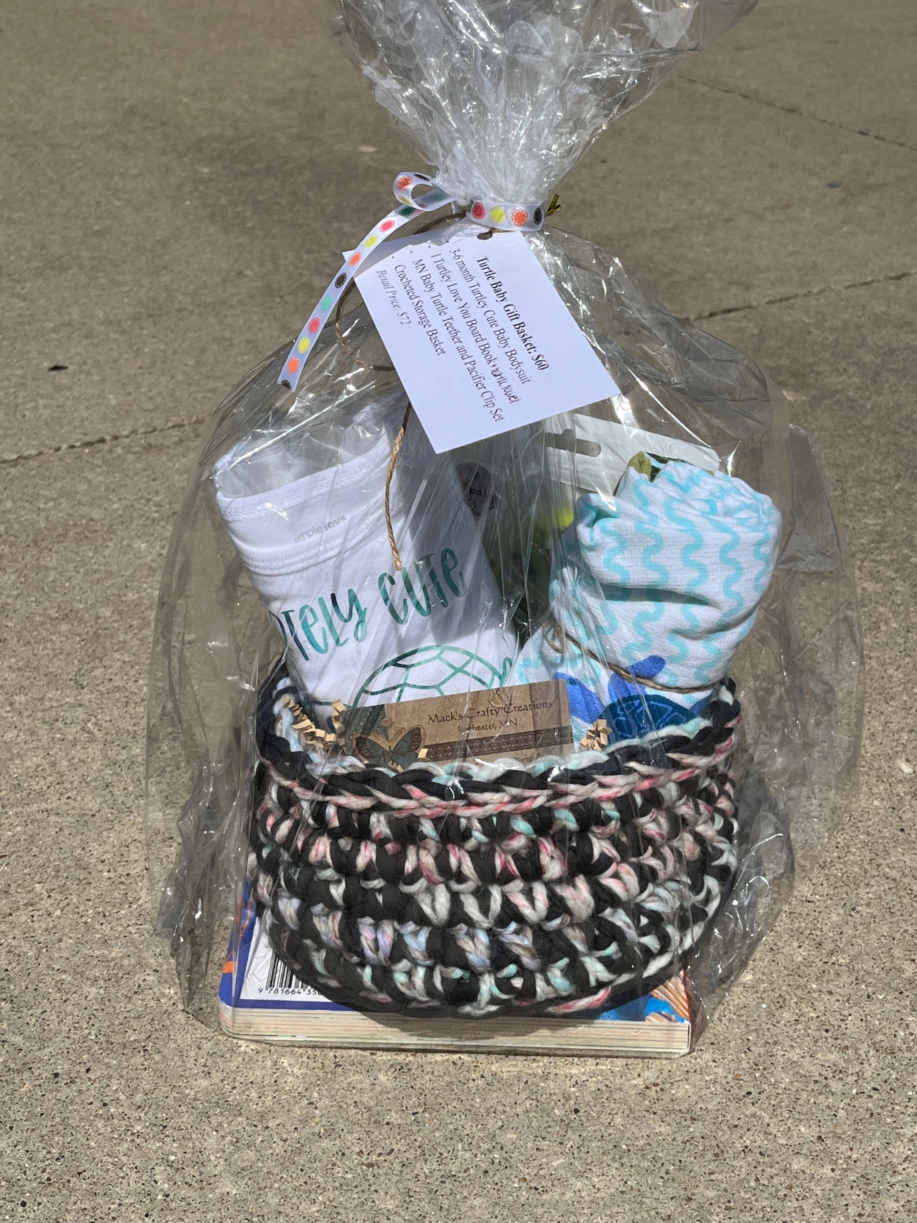 Turtle Baby Gift Basket