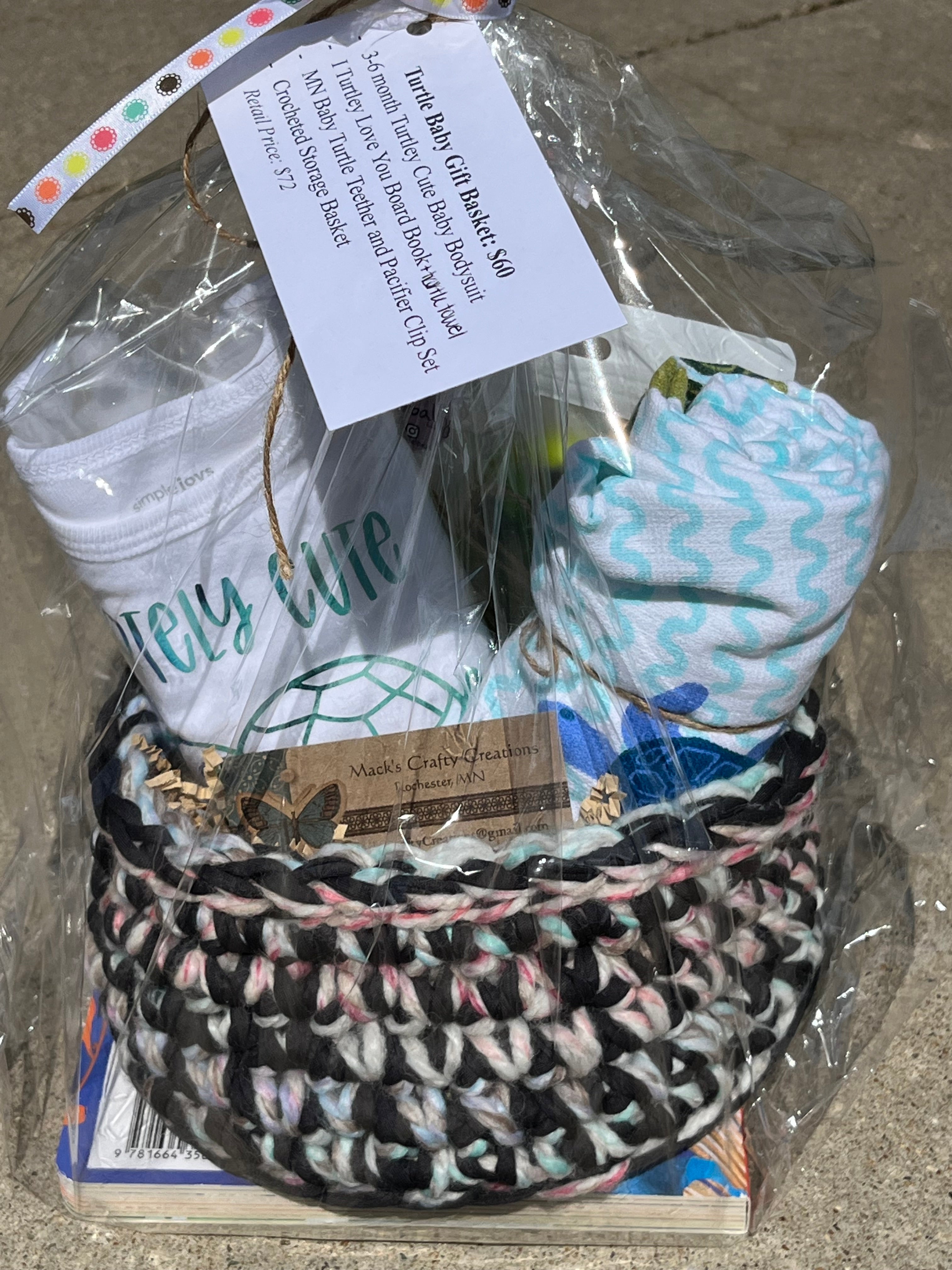 Turtle Baby Gift Basket