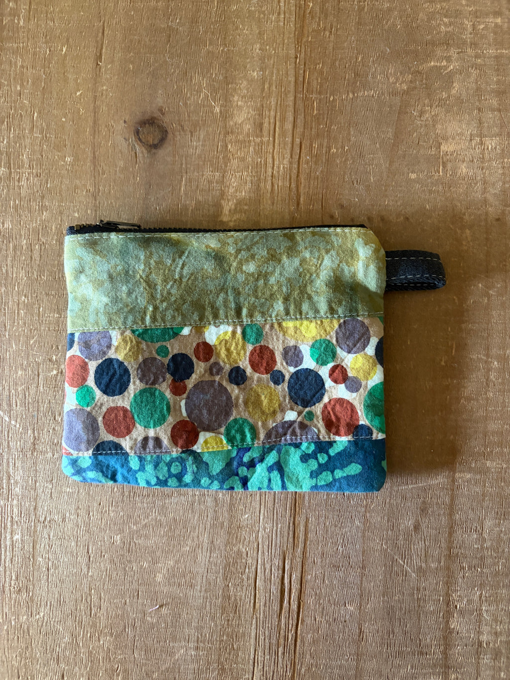 Erin: Small Patchwork Zipper Pouch