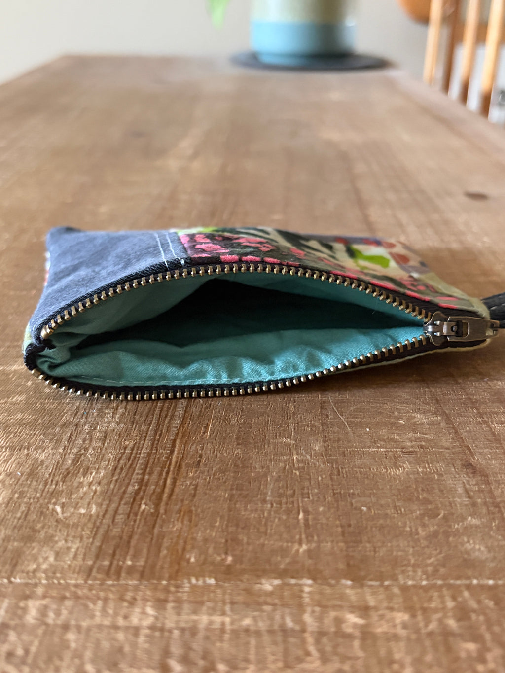 Erin: Small Patchwork Zipper Pouch