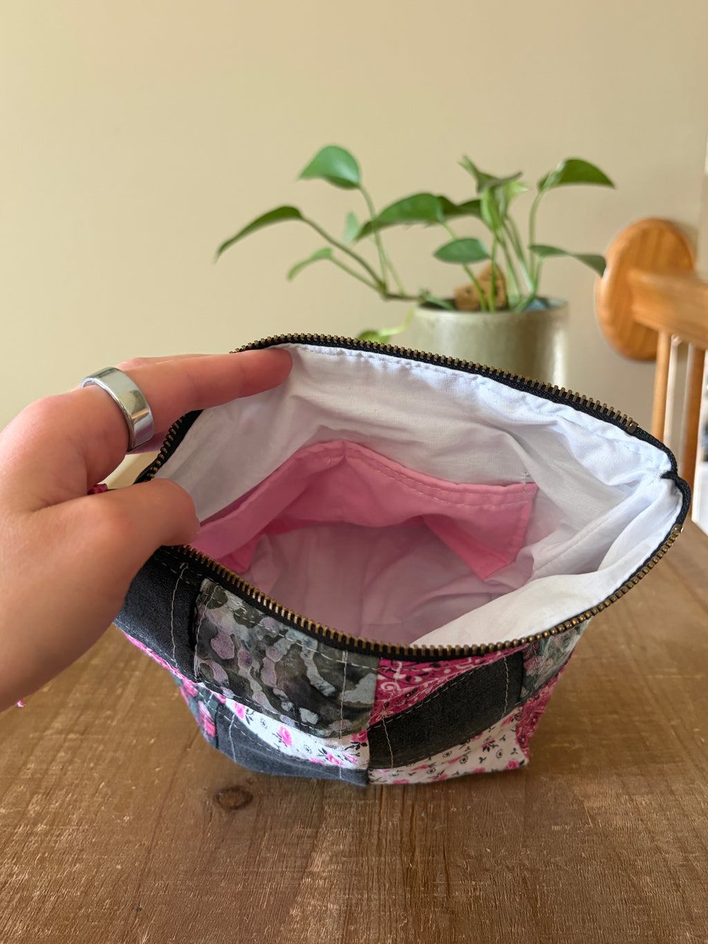 Ella: Patchwork Cosmetic Bag