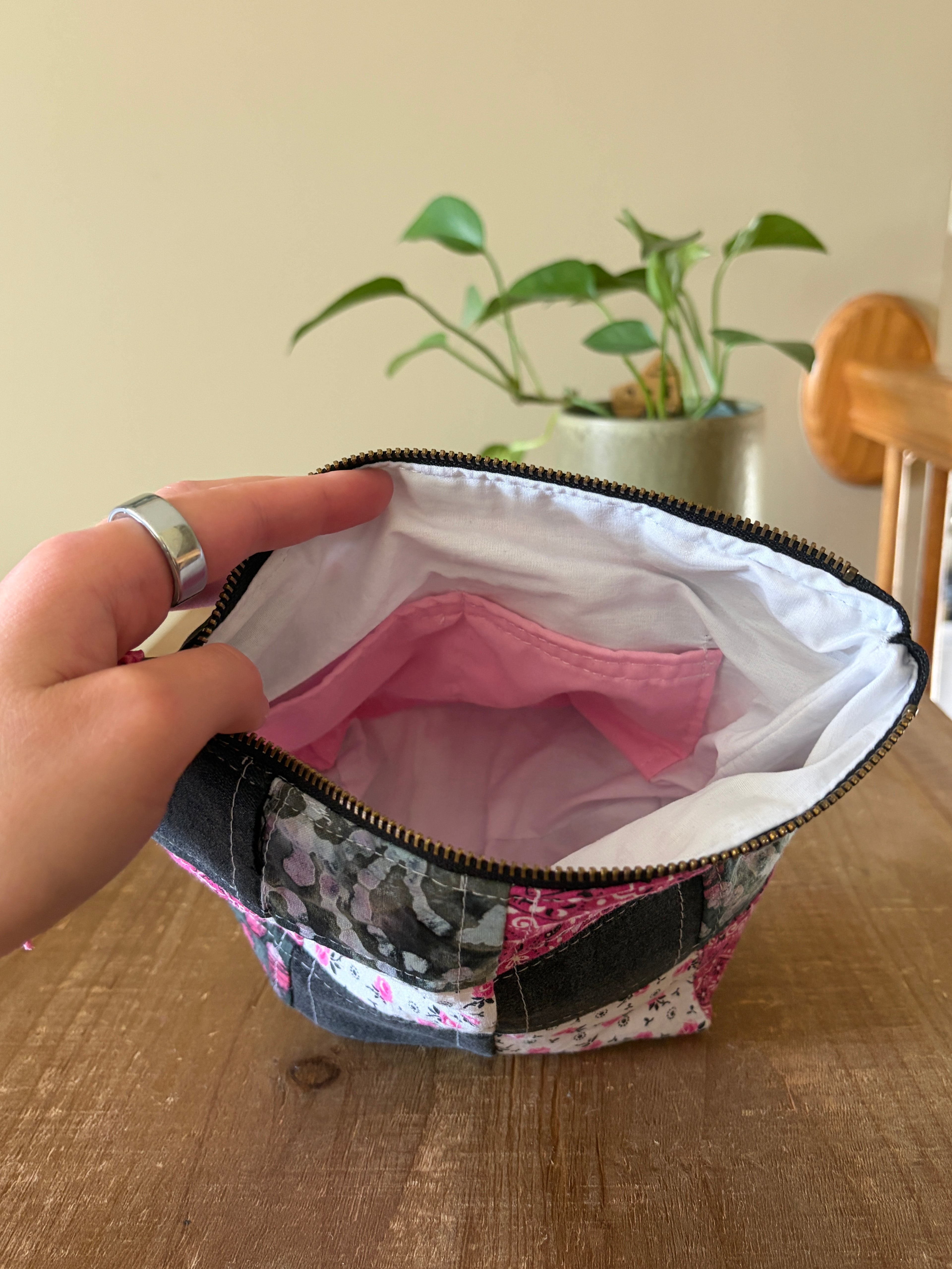 Ella: Patchwork Cosmetic Bag