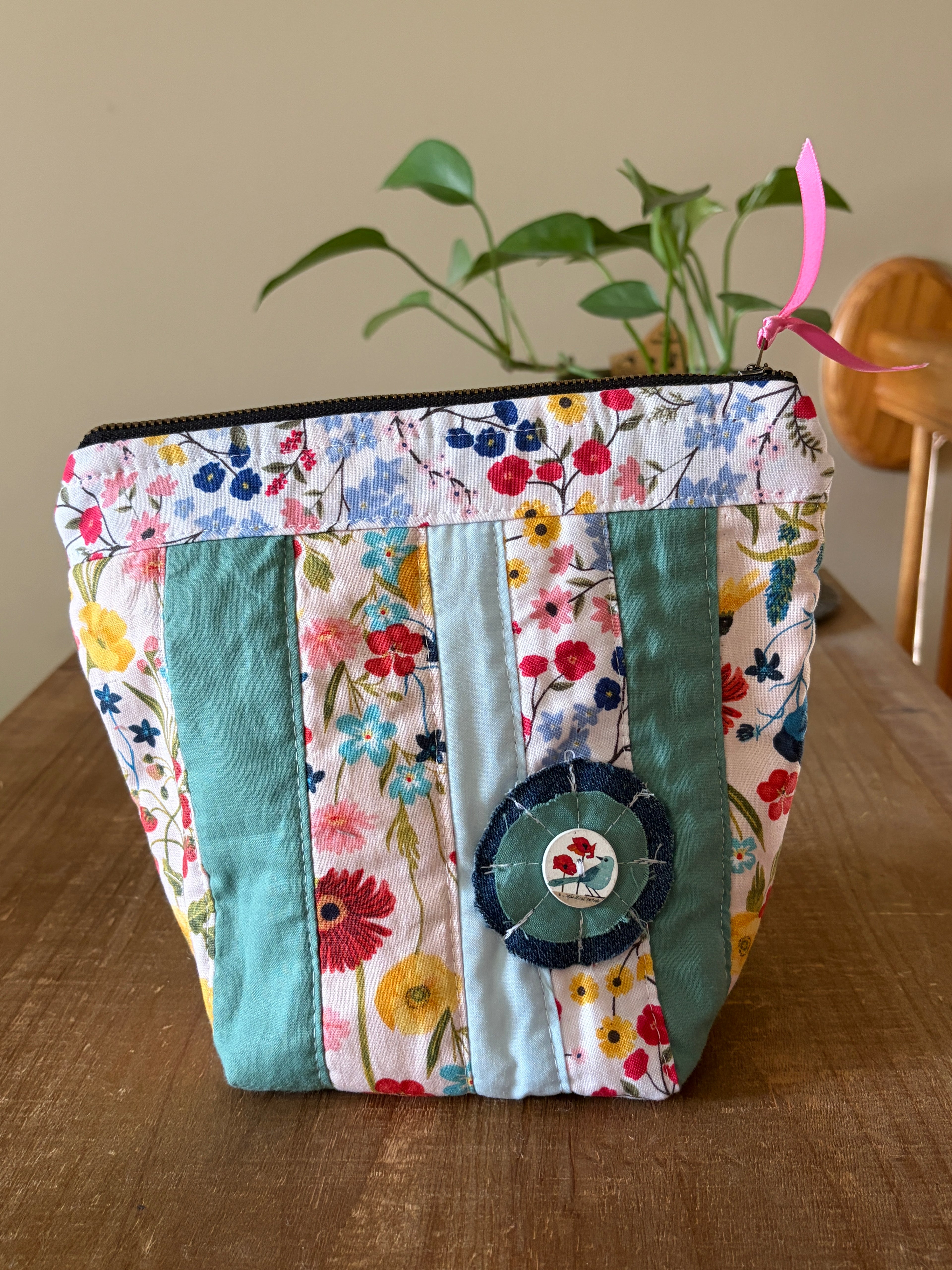 Denine: Patchwork Cosmetic Bag