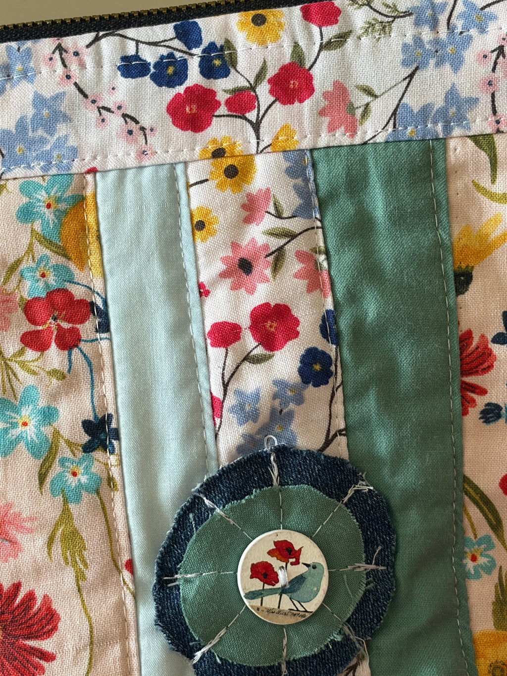 Denine: Patchwork Cosmetic Bag