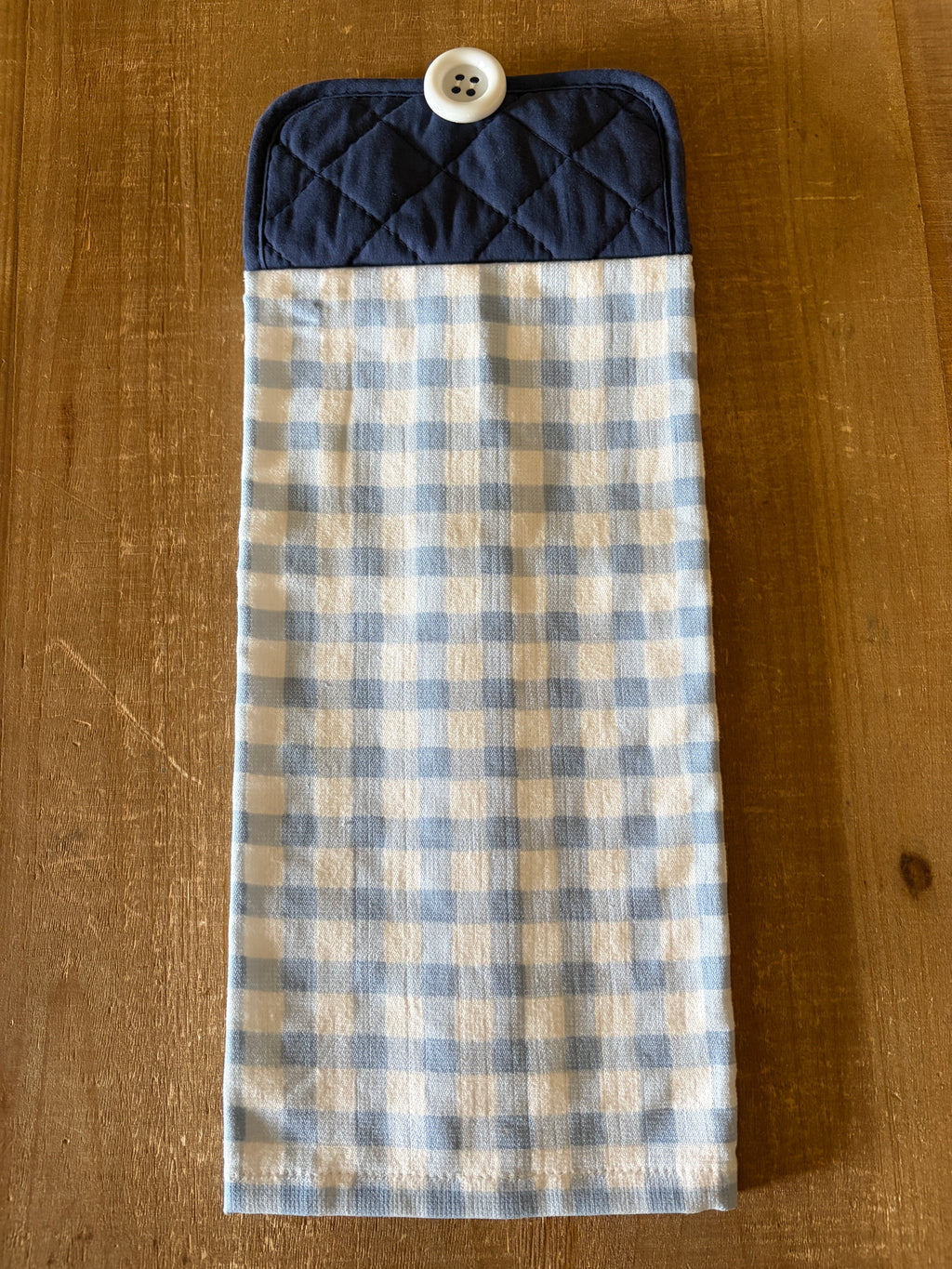 Blue and White Hand Towel