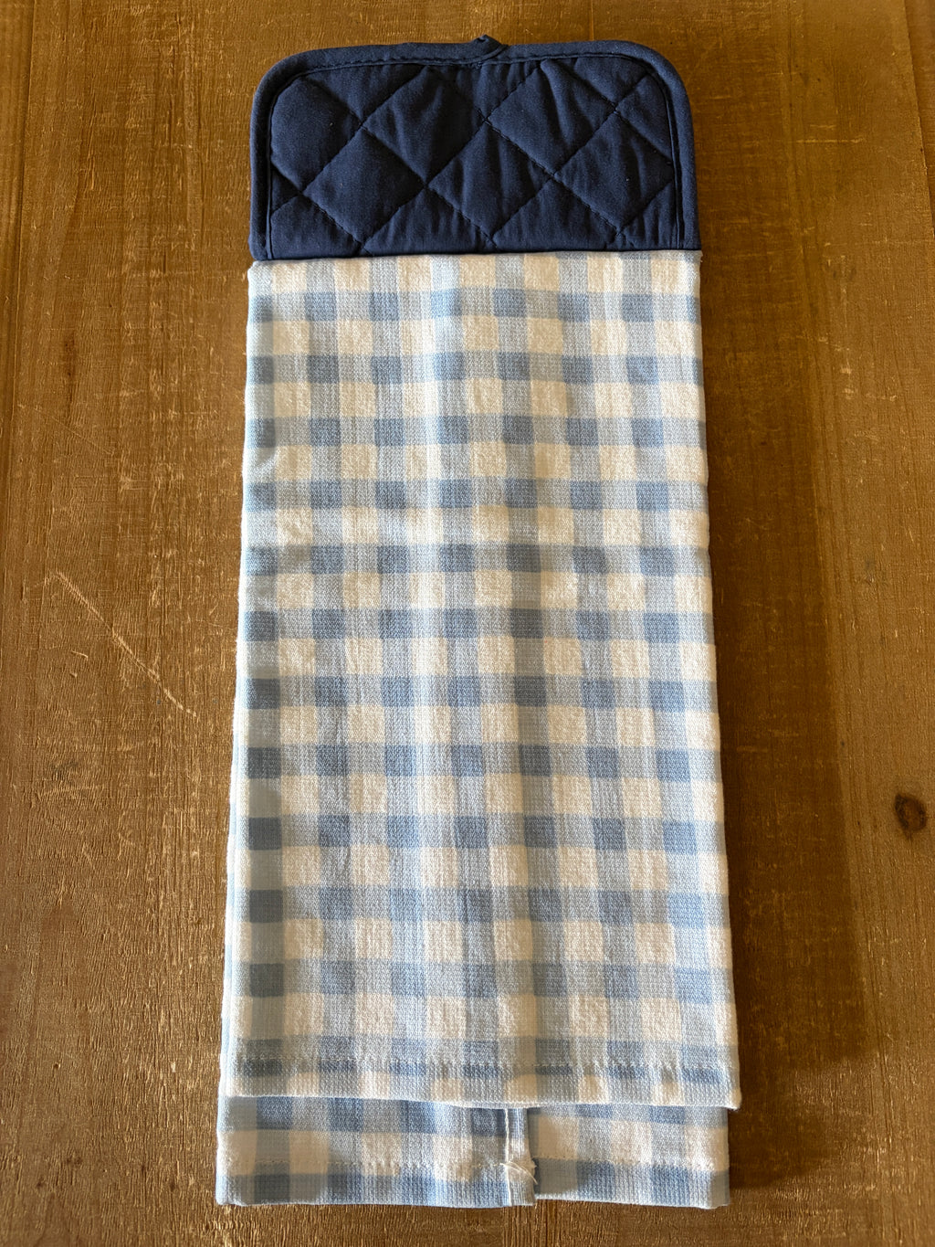 Blue and White Hand Towel