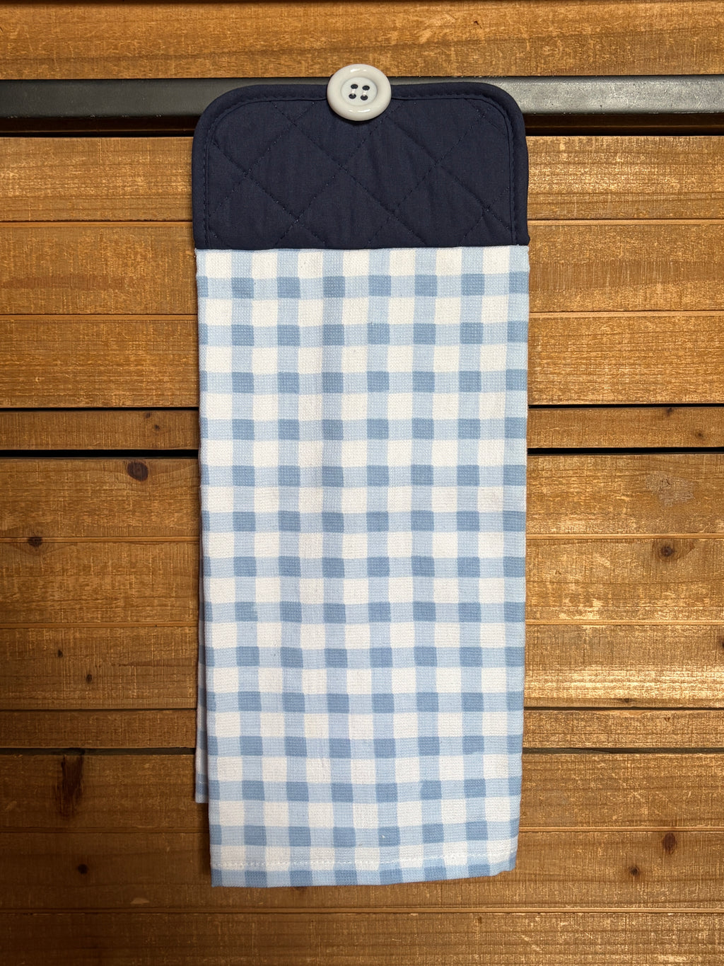 Blue and White Hand Towel