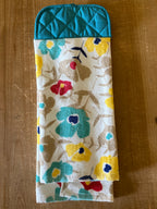 Teal Floral Hand Towel