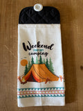 Weekend Forecast Camping Hand Towel