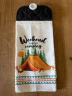 Weekend Forecast Camping Hand Towel
