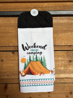 Weekend Forecast Camping Hand Towel